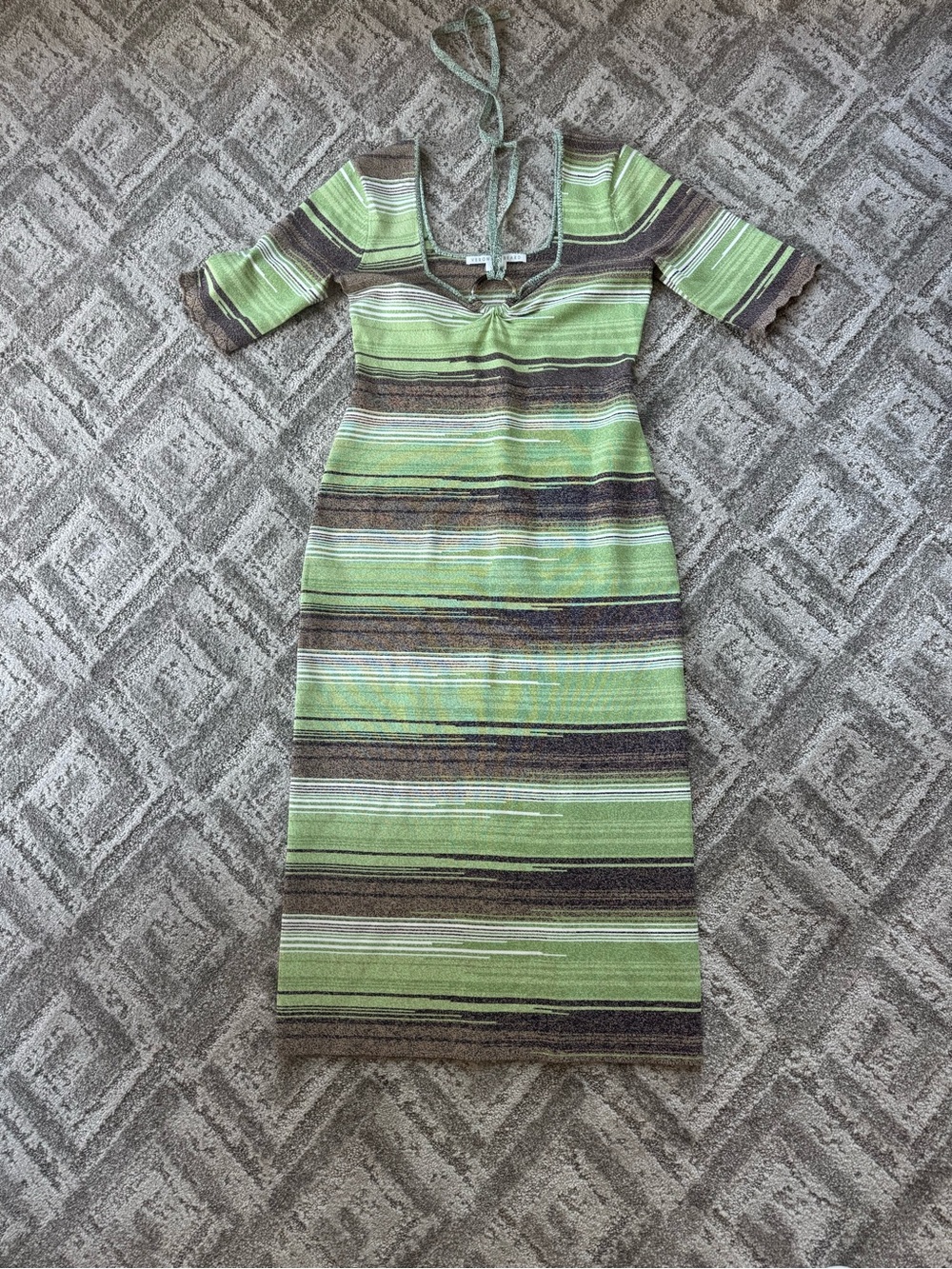 Veronica Beard Striped Knit Dress